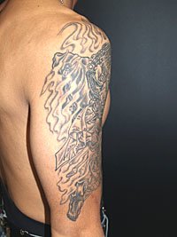 不動明王 ｊ0281 フドウミョウオウ 和彫り 刺青 タトゥーデザイン