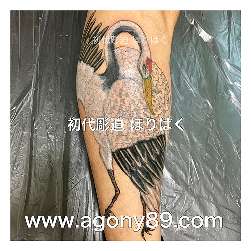 鶴の刺青 和彫り1452_2